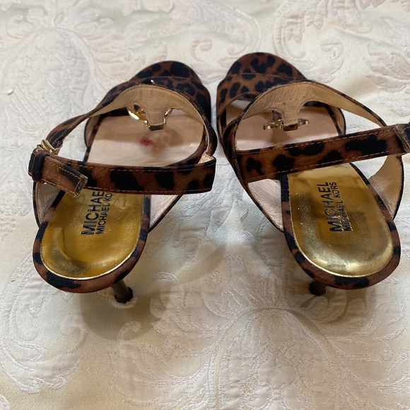 Michael Michael Kors leopard print high heel sandals - Picture 6 of 12